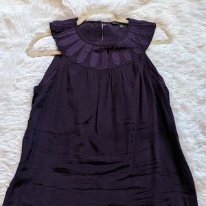 Banana Republic Silk Purple sleeveless top XS